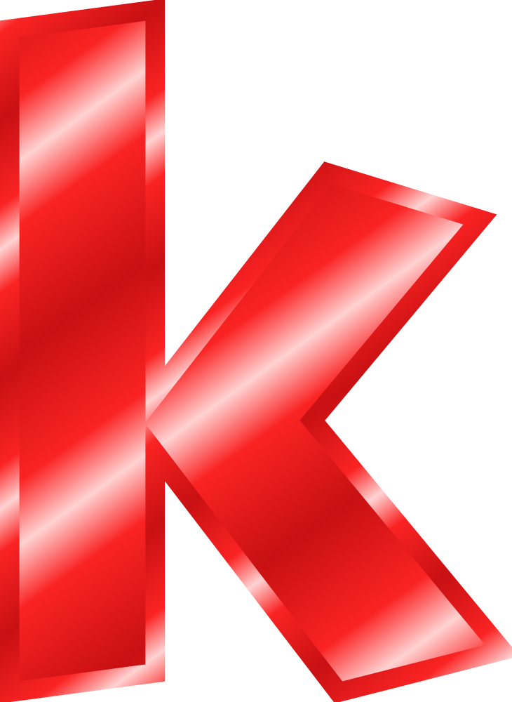 OnlineLabels Clip Art - Effect Letters Alphabet red